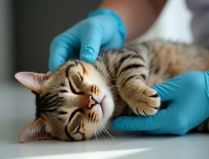 Specialist carefully handling a deceased cat with dignity in Bonbeach